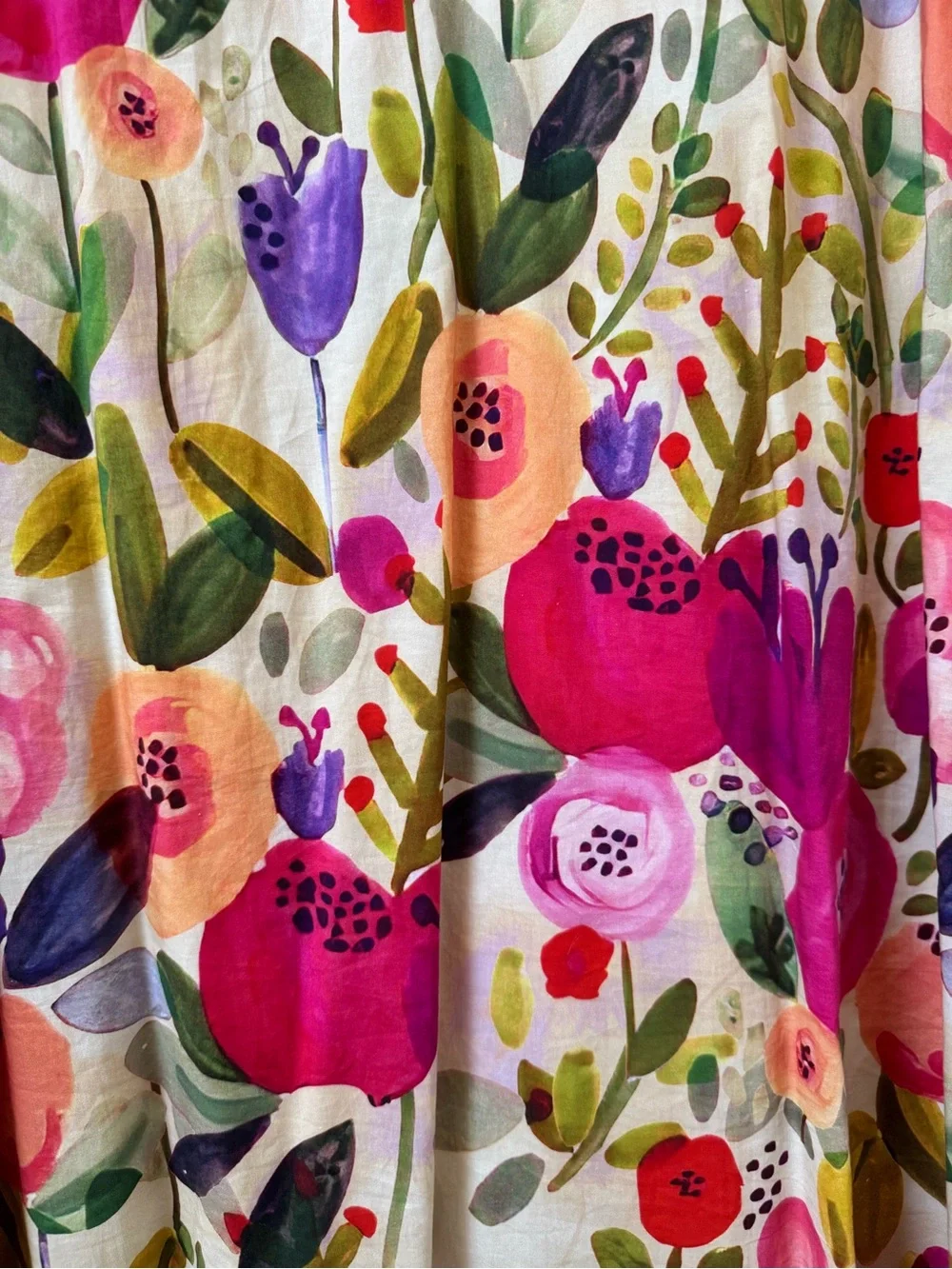 Entro Vibrant Multicolor Floral Joy Mini Dress Size Large New with Tags - Picture 6 of 8